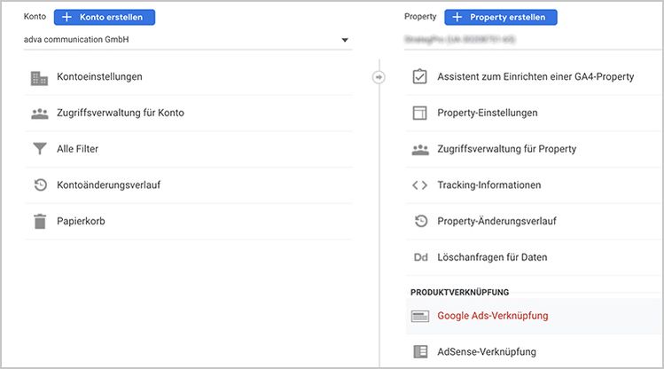 Google Analytics Property